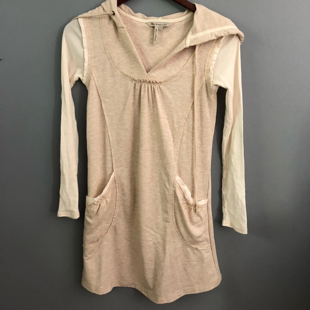 💕BCBGeneration XS cream hooded dress💕